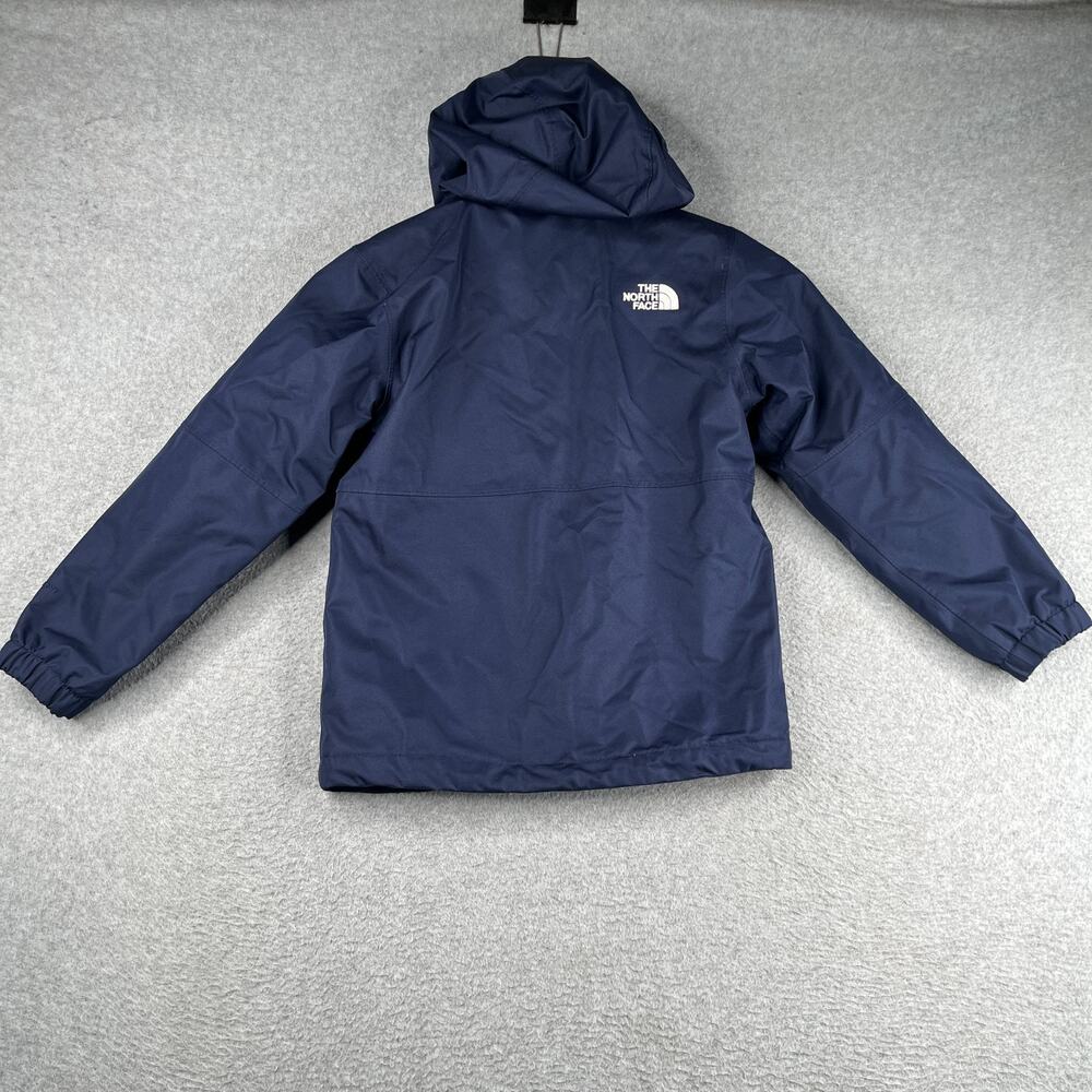 The North Face Jacket Youth XS Size 6 Navy Blue Hooded Warm Full Zip - Picture 15 of 16
